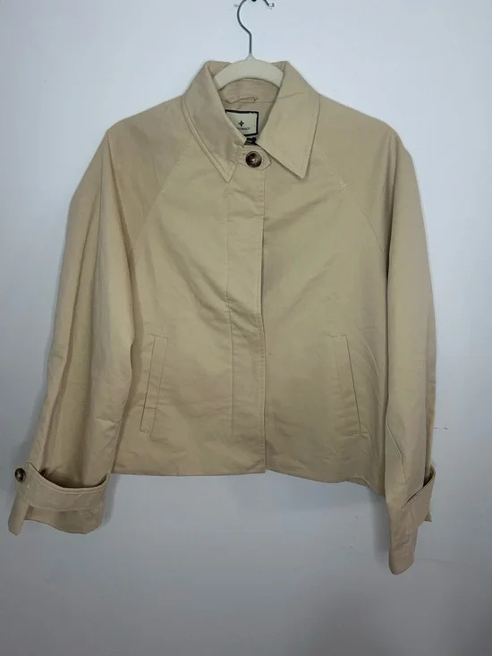 TUCKERNUCK NWT Khaki Drew Short Trench Coat in Tan size XS - Picture 6 of 8